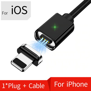 ⭐️Magnetic Micro USB Cable For iPhone Samsung Fast Charging Cable