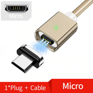 ⭐️Magnetic Micro USB Cable For iPhone Samsung Fast Charging Cable