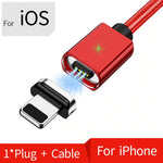 ⭐️Magnetic Micro USB Cable For iPhone Samsung Fast Charging Cable