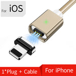 ⭐️Magnetic Micro USB Cable For iPhone Samsung Fast Charging Cable