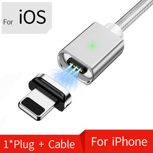 ⭐️Magnetic Micro USB Cable For iPhone Samsung Fast Charging Cable