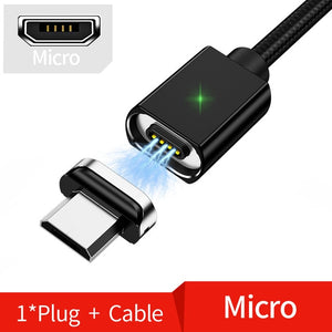 ⭐️Magnetic Micro USB Cable For iPhone Samsung Fast Charging Cable